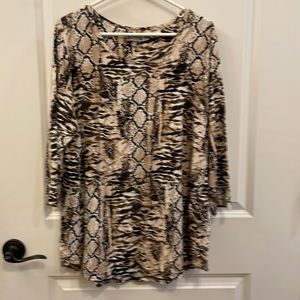 Animal print blouse